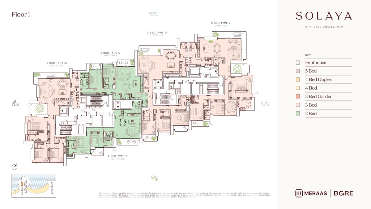 Floor plans: 2 bedrooms